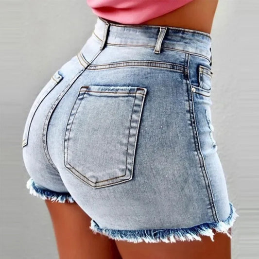 High Waisted Jeans  Slouchy Jeans Hot Selling Women's Denim Shorts